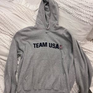 Nike Hoodie Team USA Center Swoosh Size L Large